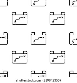 map icon pattern. Seamless map pattern on white background.