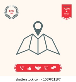Map icon with Pin Pointer
