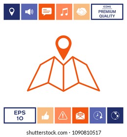 Map icon with Pin Pointer