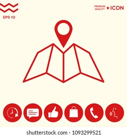 Map icon with Pin Pointer