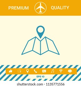 Map icon with Pin Pointer