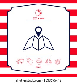 Map icon with Pin Pointer