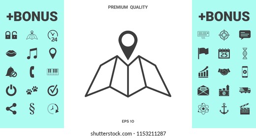 Map icon with Pin Pointer