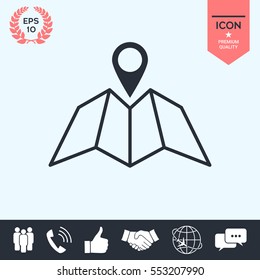 Map icon with Pin Pointer