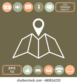 Map icon with Pin Pointer