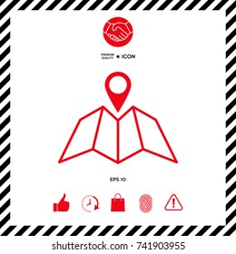 Map icon with Pin Pointer