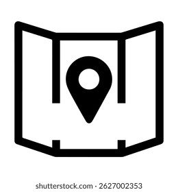 Map icon with route on white background vector
Vector travel icon