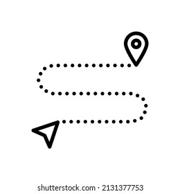 Map icon. Scheme. Location Icon. Vector sign in simple style isolated on white background