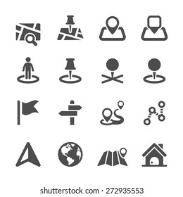 Map Icon Set 2, Vector Eps10.