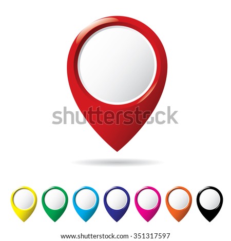 Map icon set