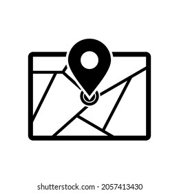 map icon set, map vector set sign symbol