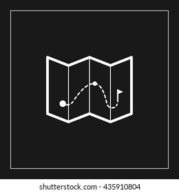 map icon. map sign