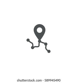 map icon. sign design