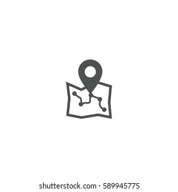 map icon. sign design