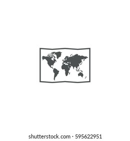 map icon. sign design