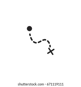 map icon. sign design