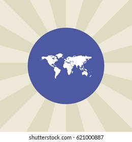 map icon. sign design. background