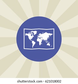 map icon. sign design. background
