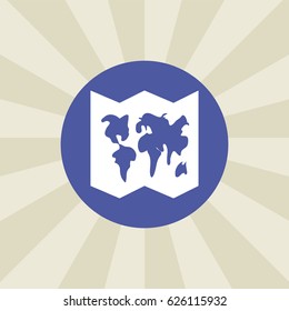 map icon. sign design. background