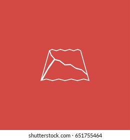 map icon. sign design. red background