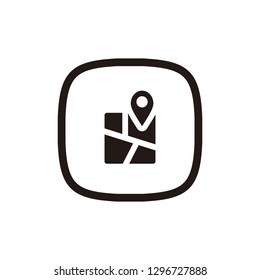 Map icon sign symbol