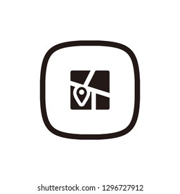 Map icon sign symbol