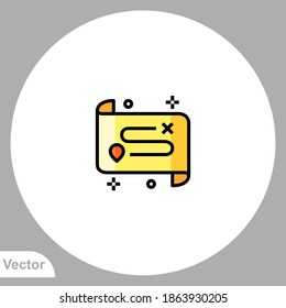 Map icon sign vector,Symbol, logo illustration for web and mobile