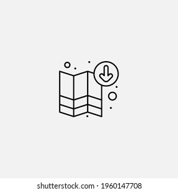 Kartenzeichen, Vektorsymbol, Symbol, Logo-Illustration für Web und Mobile