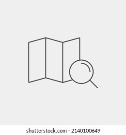 Kartenzeichen, Vektorsymbol, Symbol, Logo-Illustration für Web und Mobile