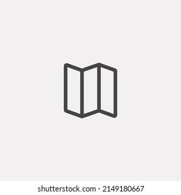 Map icon sign vector,Symbol, logo illustration for web and mobile