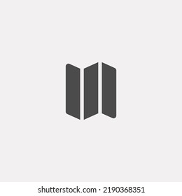 Kartenzeichen, Vektorsymbol, Symbol, Logo-Illustration für Web und Mobile