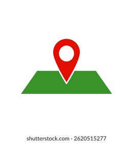 map icon, simple flat style, illustration, logo sign symbol pictogram template, for ui or ux isolated on white for mobile app, editable