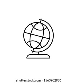 Map icon. Simple line, outline vector of globe icons for ui and ux, website or mobile application