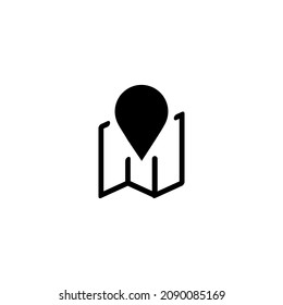 Map icon simple vector perfect illustration