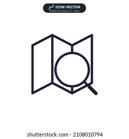 map icon symbol template for graphic and web design collection logo vector illustration