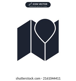 map icon symbol template for graphic and web design collection logo vector illustration