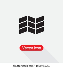 Map Icon, Map Symbol Vector Illustration Eps10