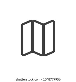 Map icon. Travel sign