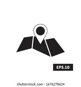 Map Icon, Travelling sign/symbol vector