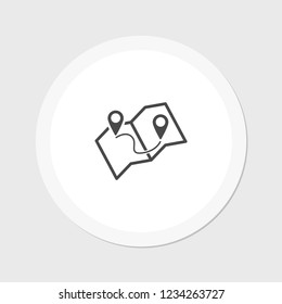 Map icon vector 10 EPS