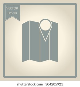  map icon vector
