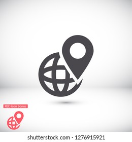 map icon. Vector  Eps 10 