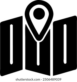 A map icon vector features a simple and clear representation of a map