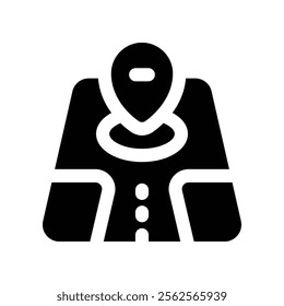 map icon. vector glyph icon for your website, mobile, presentation, and logo design.