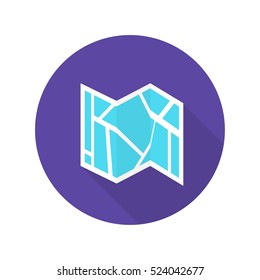 map icon. vector illustration