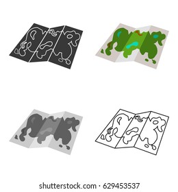 Map icon of vector illustration for web and mobile