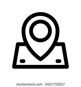 map icon. vector line icon for your website, mobile, presentation, and logo design.