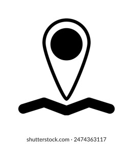 Map icon vector or logo illustration style 