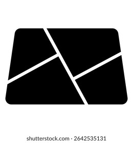 Ícone vetor do mapa. Sinal de ilustração do navegador. Fixar símbolo. Ícone de local da Web. Logotipo de navegação.