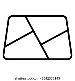 Ícone vetor do mapa. Sinal de ilustração do navegador. Fixar símbolo. Ícone de local da Web. Logotipo de navegação.